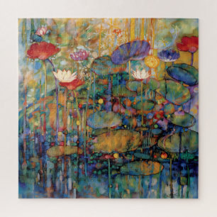 Lotos- und Wasserlilien-Puzzle Puzzle