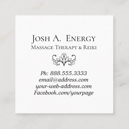 *~* Lotos-Universum-Rosa-lila Galaxie-Nebelfleck Quadratische Visitenkarte (Rückseite)