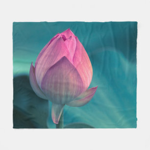 Lotos-Wasser-Lilien-Blume Fleecedecke