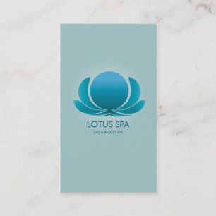 LOTOS-WELLNESS-CENTER-BLAU VISITENKARTE