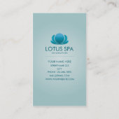 LOTOS-WELLNESS-CENTER-BLAU VISITENKARTE (Rückseite)