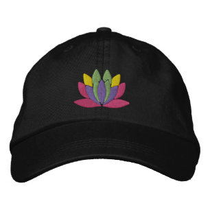 Lotosblume Bestickte Baseballkappe