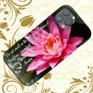 Lotosblume & Buddha-Zitate / Buddhismus iPhone 15 Hülle