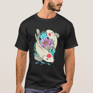 Lotosblume Japanischer Karpfen Teich Besitzer Fisc T-Shirt