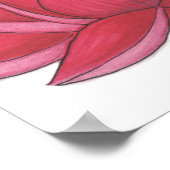 Lotosblume Poster (Ecke)