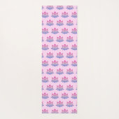 Lotosblume rosa doppelseitig yogamatte (Rückseite)