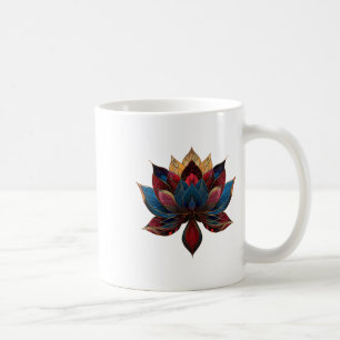 Lotosblume Vintage Japanischer Zen Buddhismus Yoga Kaffeetasse