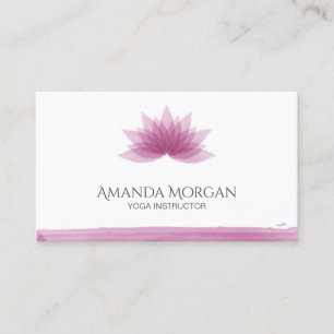 Lotosblume Visitenkarte