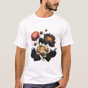 Lotosblumen Buddhismus Spirituelles Symbol Yoga Na T-Shirt