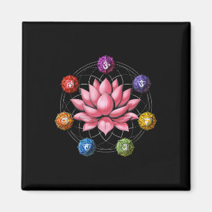 Lotosblumen-Chakra-Symbol Zen Yoga Heilige Geometr Magnet