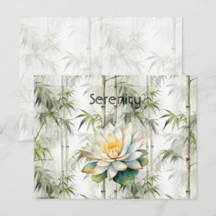 Lotosblumen Gelassenheit  Postkarte