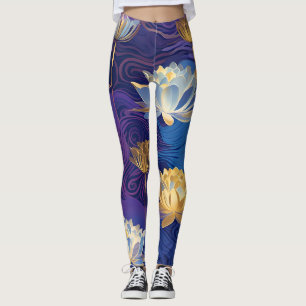 Lotosblumen-Leggings Leggings
