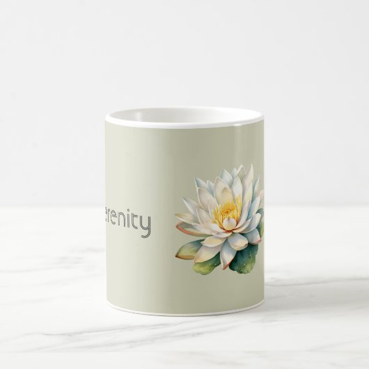 Lotosblumen-Serenität Kaffeetasse (Mittel)