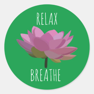 Lotosblumen-Yoga-Meditation Runder Aufkleber