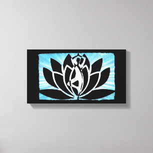Lotosblumen Yoga Meditation Zen Leinwand Wandkunst