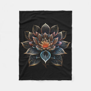 Lotosblumen Yoga Zen Boheme Namaste Meditation Fleecedecke