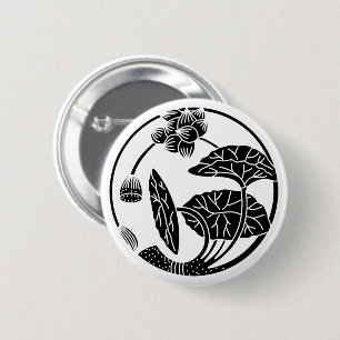 Lotosblumenkreis Button