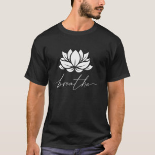 Lotosblüten-Linienkunst Sommer Atmung Meditation Y T-Shirt