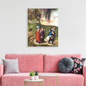 Lot's Escape - Albrecht Durer - c1496 Leinwanddruck (Insitu (Wohnzimmer))