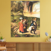 Lot's Escape, berühmtes Gemälde von Albrecht Durer Leinwanddruck (Insitu (Wohnzimmer))