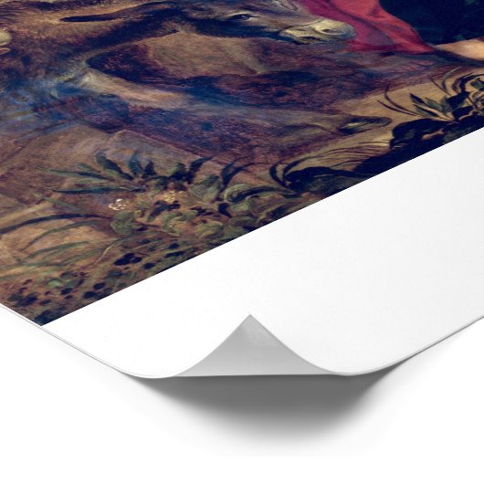 Lot's Family Verlassend Sodom, 1625 (Öl auf Platte Poster (Ecke)