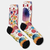 Lots of bright splatter in watercolor socken (Rechts)