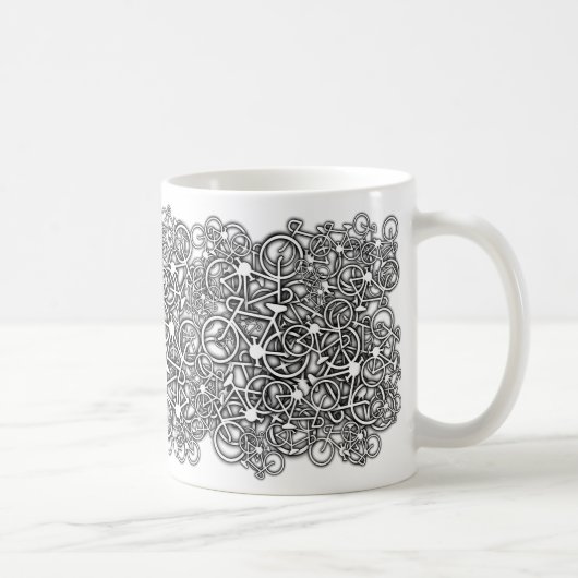 Lotsa Bikes Heavy Cyclist's Drinks Mug Kaffeetasse (Rechts)
