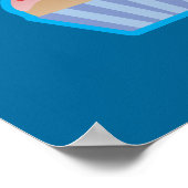 Lotsa Cupcakes Blue Poster (Ecke)