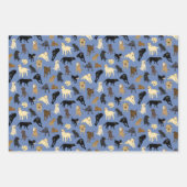 Lotsa Labradore - rot, braun, denim blau Geschenkpapier Set (Vorderseite 2)