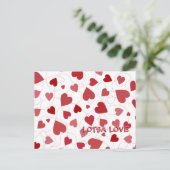 Lotsa Liebe Postkarte (Stehend Vorderseite)
