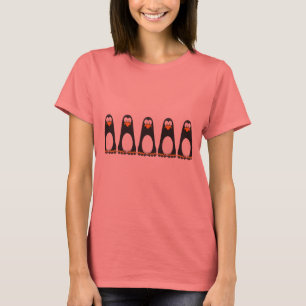 Lotsa nachdenklicher Penguins-Damen-T - Shirt