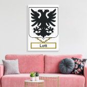 Lott Familienwappen Leinwanddruck (Insitu (Wohnzimmer))