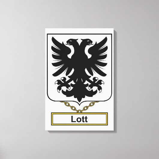Lott Familienwappen Leinwanddruck (Vorderseite)