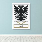 Lott Familienwappen Leinwanddruck (Insitu (Holzboden))
