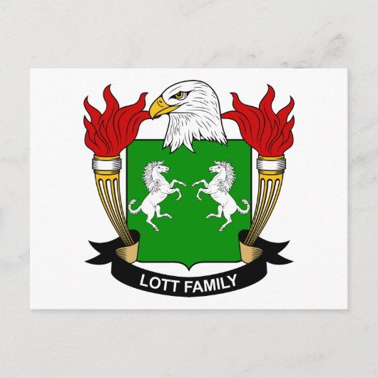 Lott Familienwappen Postkarte (Vorderseite)