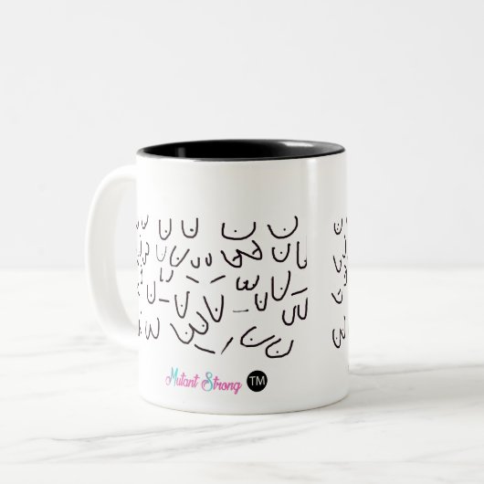 Lotta Foobs Zwei-Tone-Kaffee-Tasse Zweifarbige Tasse (Vorderseite Links)