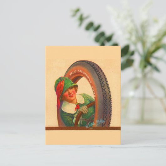Lotta Miles no. 1-1920s Kelly-Springfields reifen Postkarte (Stehend Vorderseite)