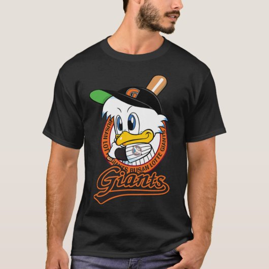 Lotte Giants Busan KBO Logo Maskottchen Klassische T-Shirt (Vorderseite)