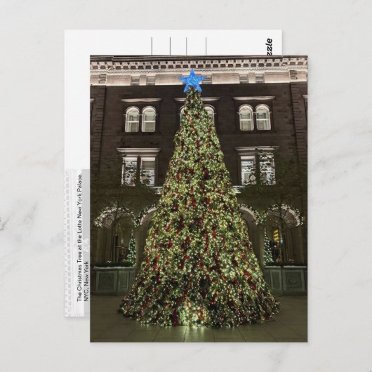 Lotte New York Palace Christmas Tree (2025) - Postkarte (Vorne/Hinten)