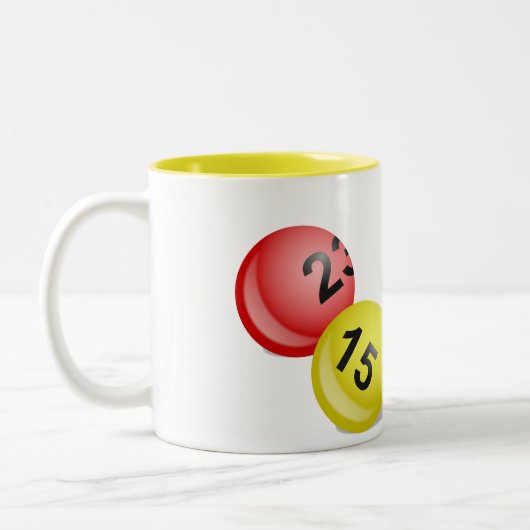 Lotterie-Bälle Zweifarbige Tasse (Links)