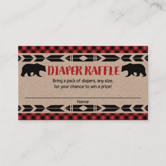 Lotterie für Kleinkinder Begleitkarte (Vorderseite)