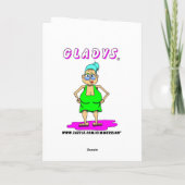 Lotterie Geburtstagskarte Karte (Rückseite)