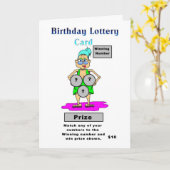 Lotterie Geburtstagskarte Karte (Gelbe Blume)