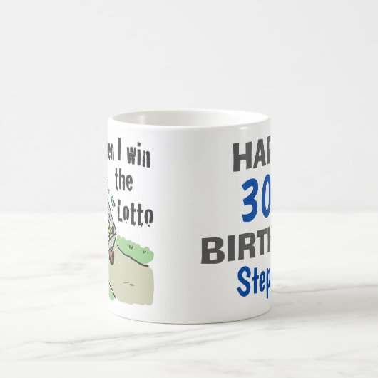 Lotterie gewinnender Designmann mit Barrow Kaffeetasse (Mittel)