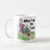 Lotterie gewinnender Designmann mit Barrow Kaffeetasse (Links)