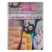 Lotterie-gewinnendes Notizbuch Notizblock (Vorderseite)