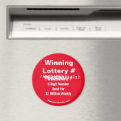 Lotterie gewinnt Nummer Magnet (In Situ (Geschirrspüler))
