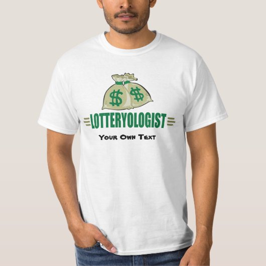 Lotterie-Spieler-Gewinner Funny Lotteryologe T-Shirt (Vorderseite)