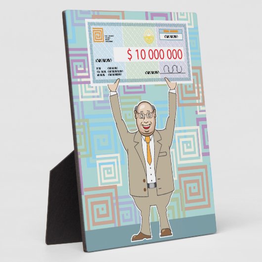 Lotteriesieger 10M Karo Vector Fotoplatte (Seite)