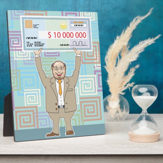 Lotteriesieger 10M Karo Vector Fotoplatte (Seite)